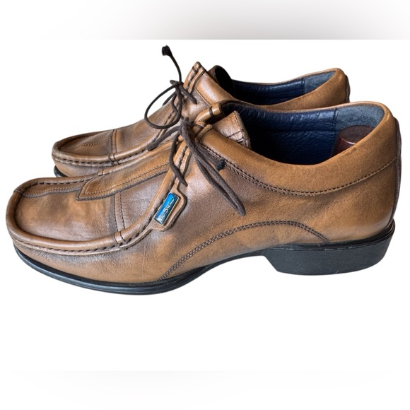 High End Ben Sherman Retro Funky Brown Leather Men's Oxford Shoes 42 / US 9 - Picture 2 of 9